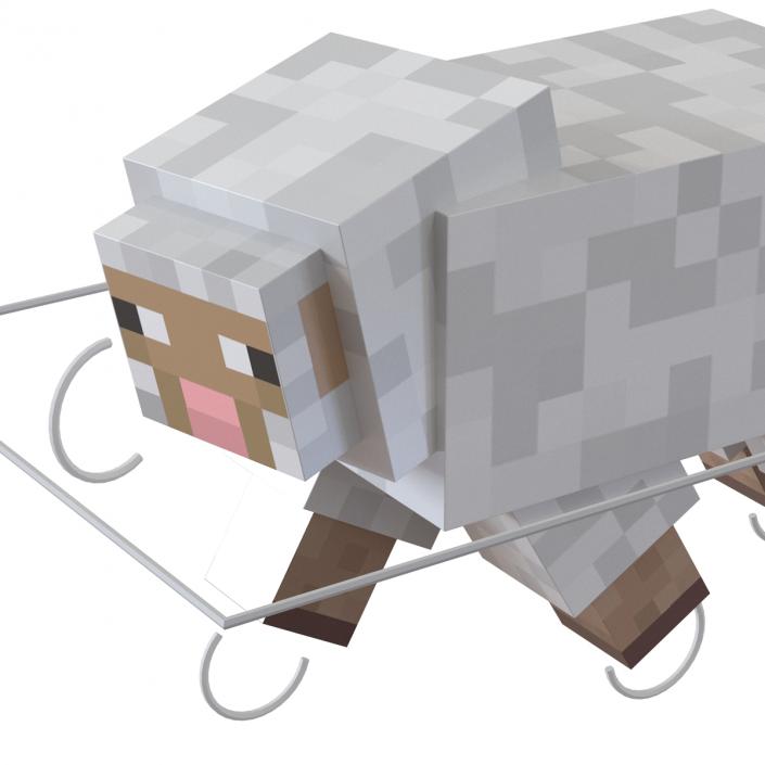 Minecraft Sheep Rigged 3D