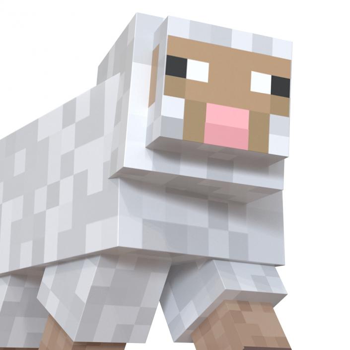 Minecraft Sheep Rigged 3D