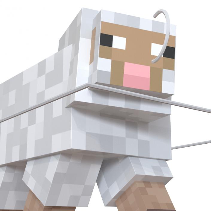 Minecraft Sheep Rigged 3D