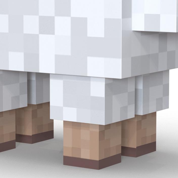 Minecraft Sheep Rigged 3D