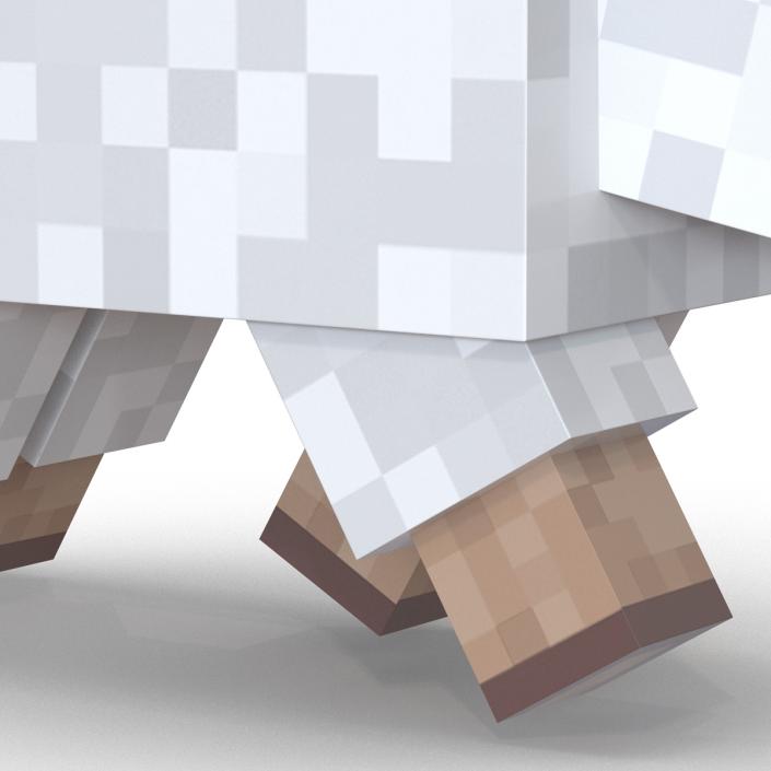 Minecraft Sheep Rigged 3D