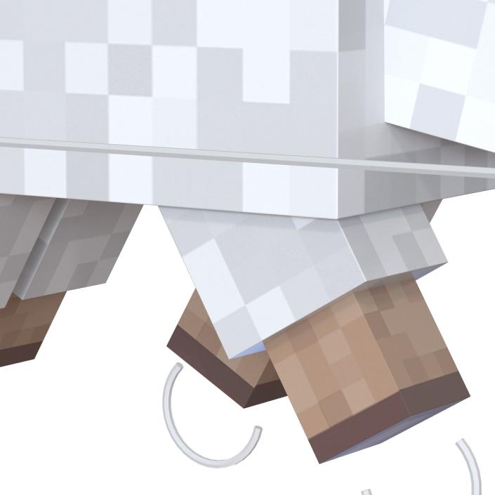 Minecraft Sheep Rigged 3D