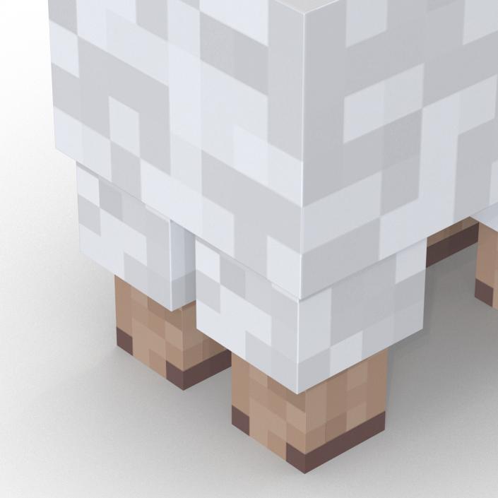 Minecraft Sheep Rigged 3D