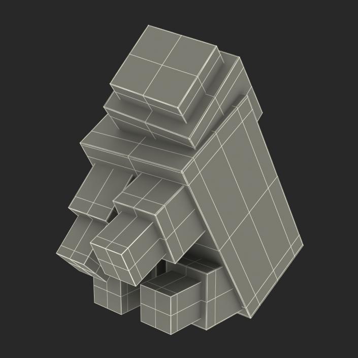 Minecraft Sheep Rigged 3D