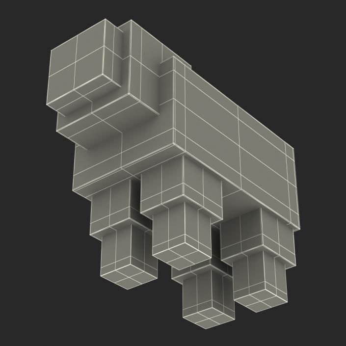 Minecraft Sheep Rigged 3D