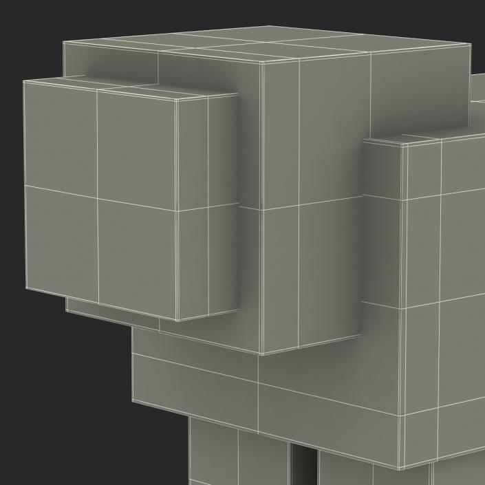 Minecraft Sheep Rigged 3D