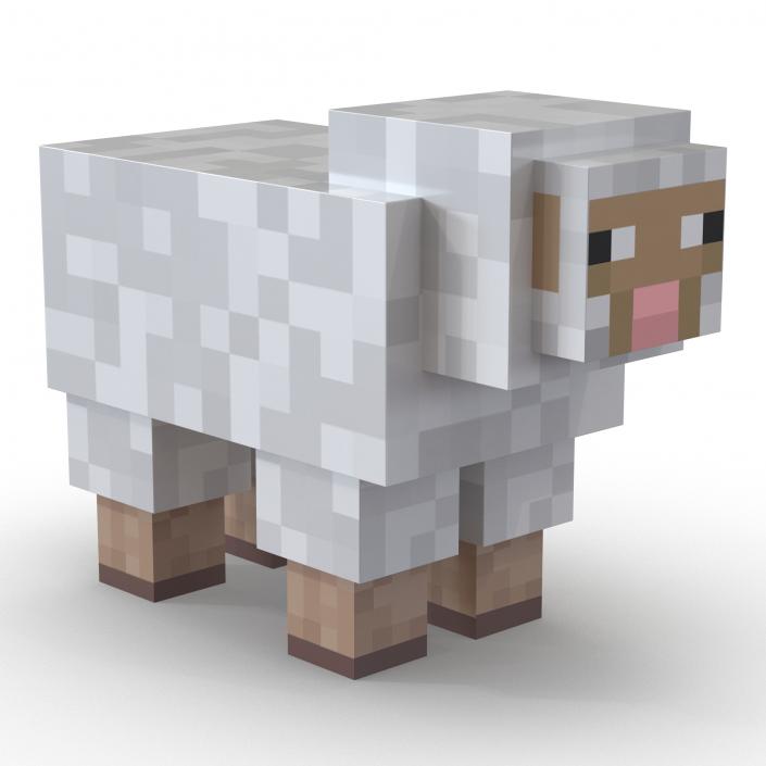 3D model Minecraft Sheep