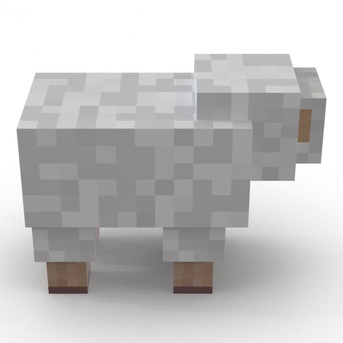 3D model Minecraft Sheep