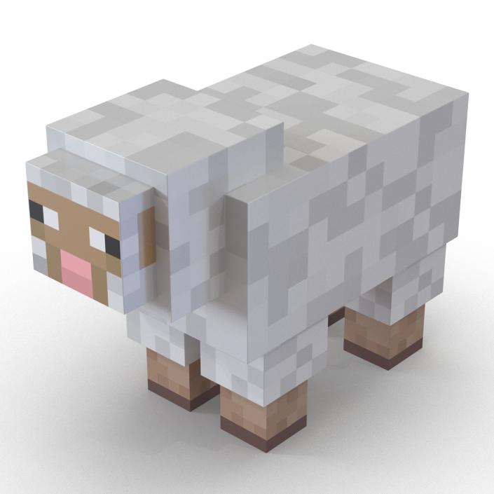 3D model Minecraft Sheep