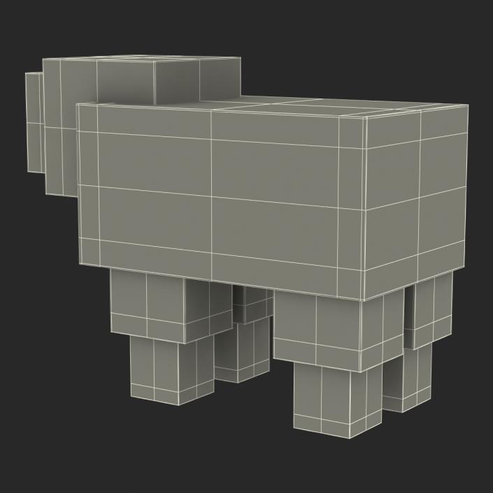 3D model Minecraft Sheep