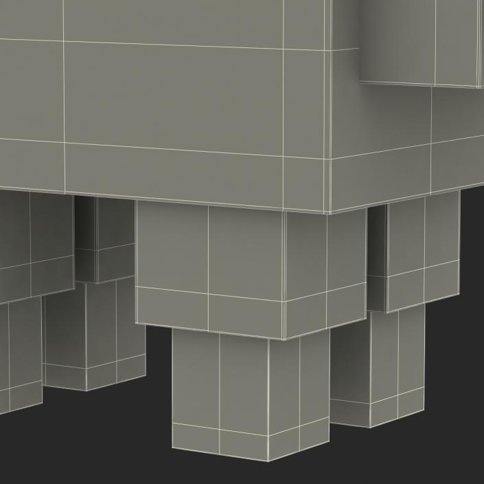 3D model Minecraft Sheep