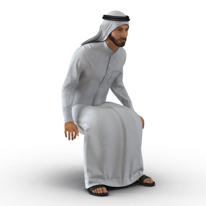 3D model Arab Man Rigged