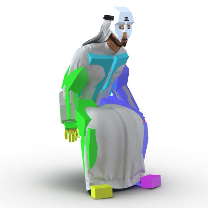 3D model Arab Man Rigged