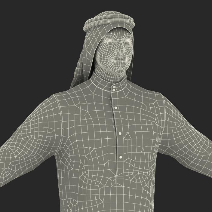 3D model Arab Man Rigged