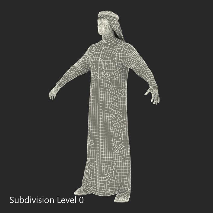 3D model Arab Man