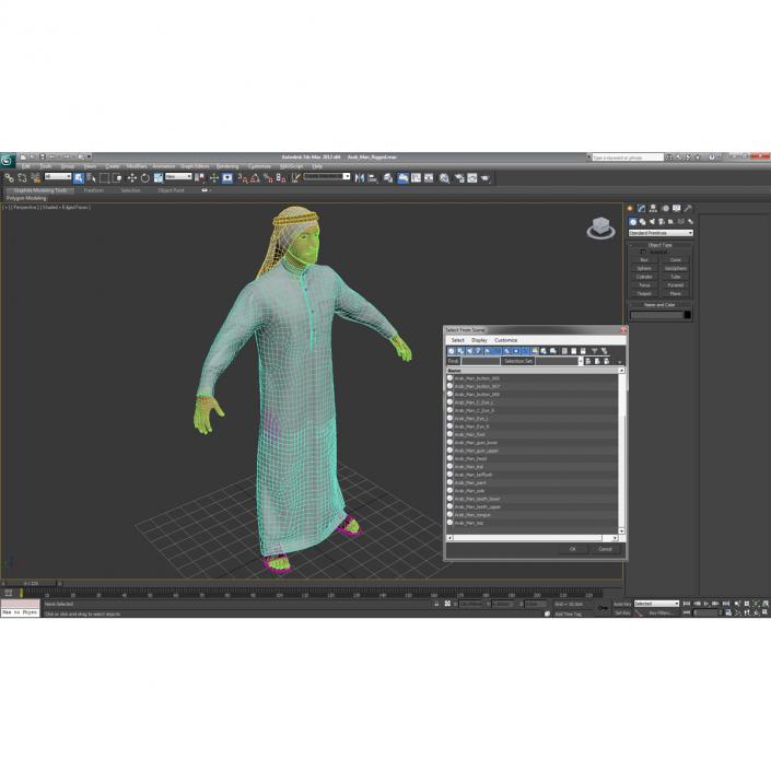 3D model Arab Man