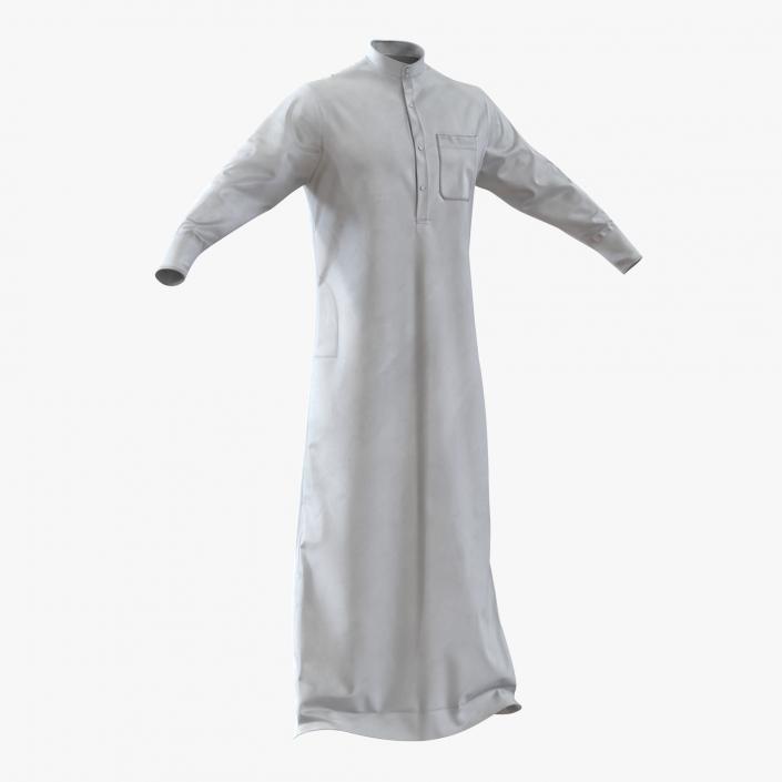 3D Traditional Arab Men Dress Kandura 2