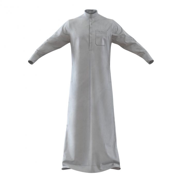 3D Traditional Arab Men Dress Kandura 2