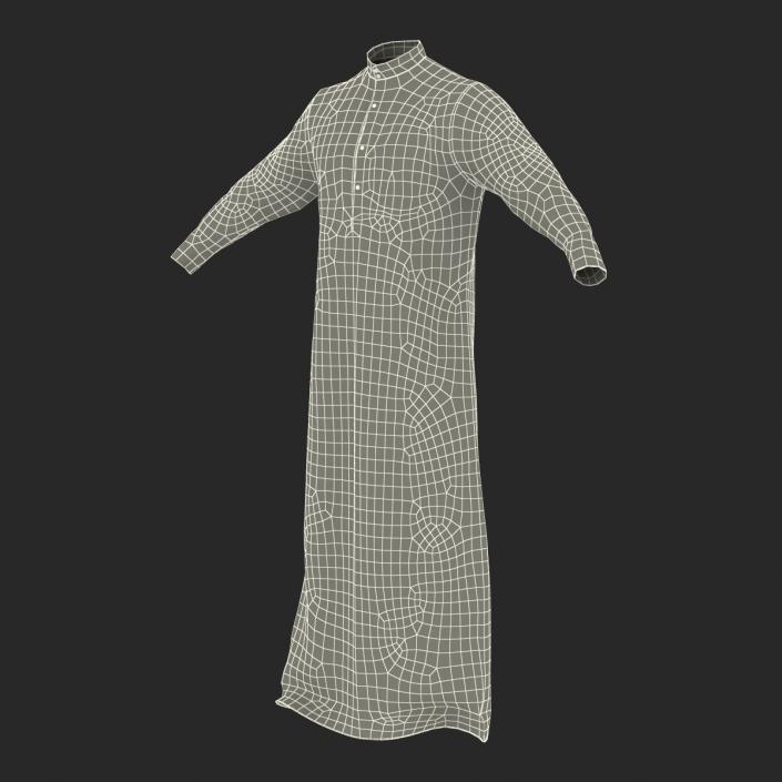 3D Traditional Arab Men Dress Kandura 2