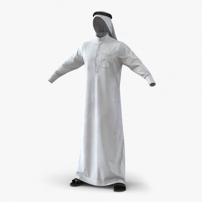 Traditional Arab Men Dress Kandura 3D model