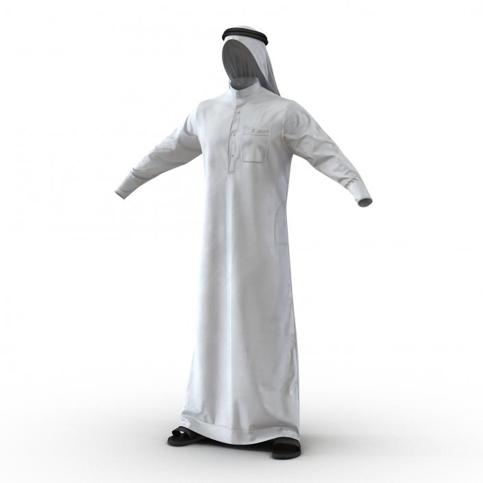 Traditional Arab Men Dress Kandura 3D model