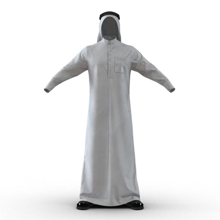 Traditional Arab Men Dress Kandura 3D model