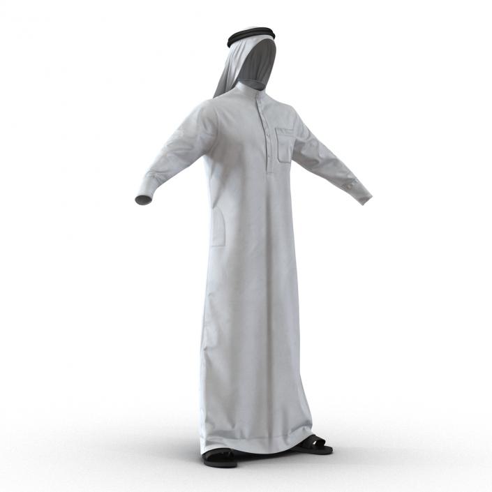 Traditional Arab Men Dress Kandura 3D model