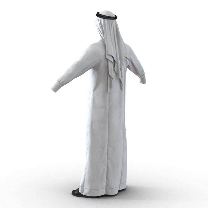 Traditional Arab Men Dress Kandura 3D model