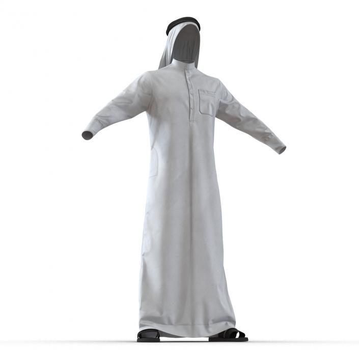 Traditional Arab Men Dress Kandura 3D model