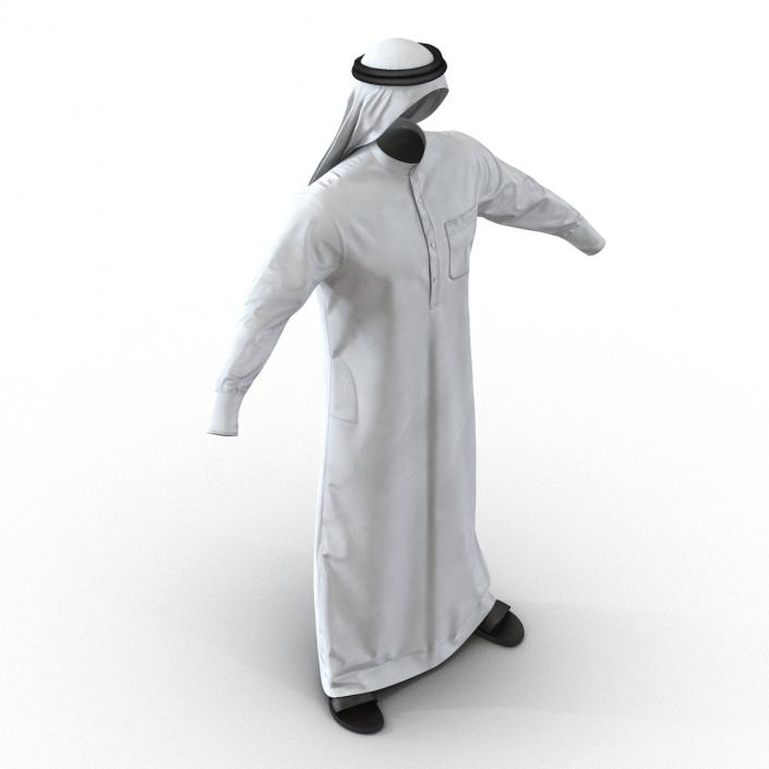 Traditional Arab Men Dress Kandura 3D model