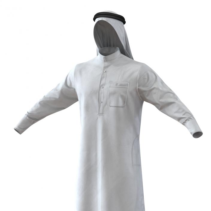 Traditional Arab Men Dress Kandura 3D model