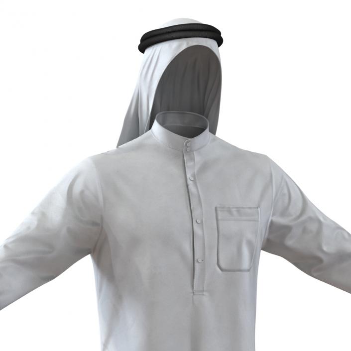 Traditional Arab Men Dress Kandura 3D model