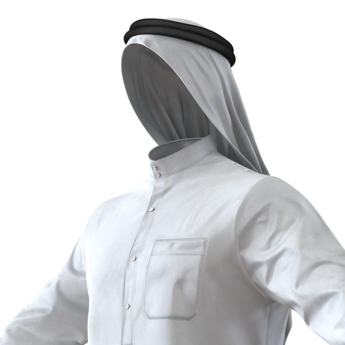 Traditional Arab Men Dress Kandura 3D model