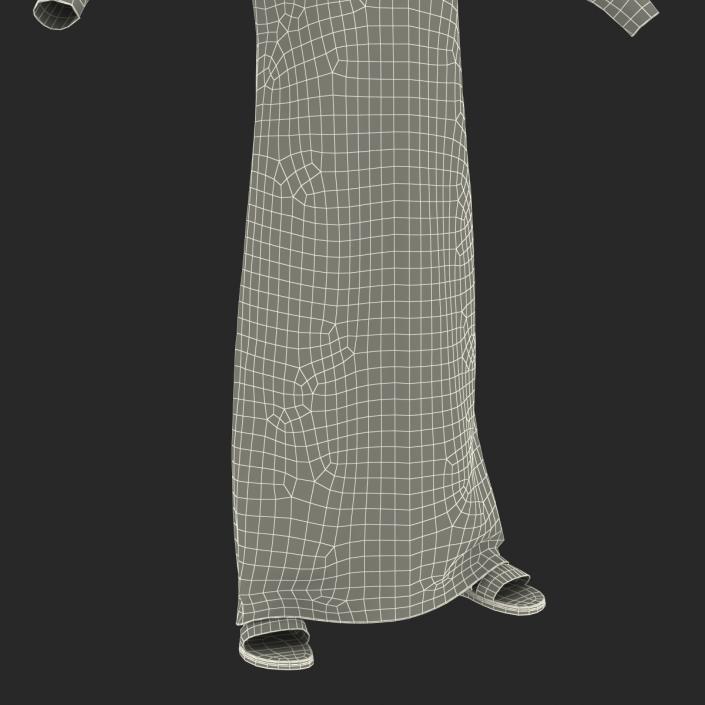 Traditional Arab Men Dress Kandura 3D model