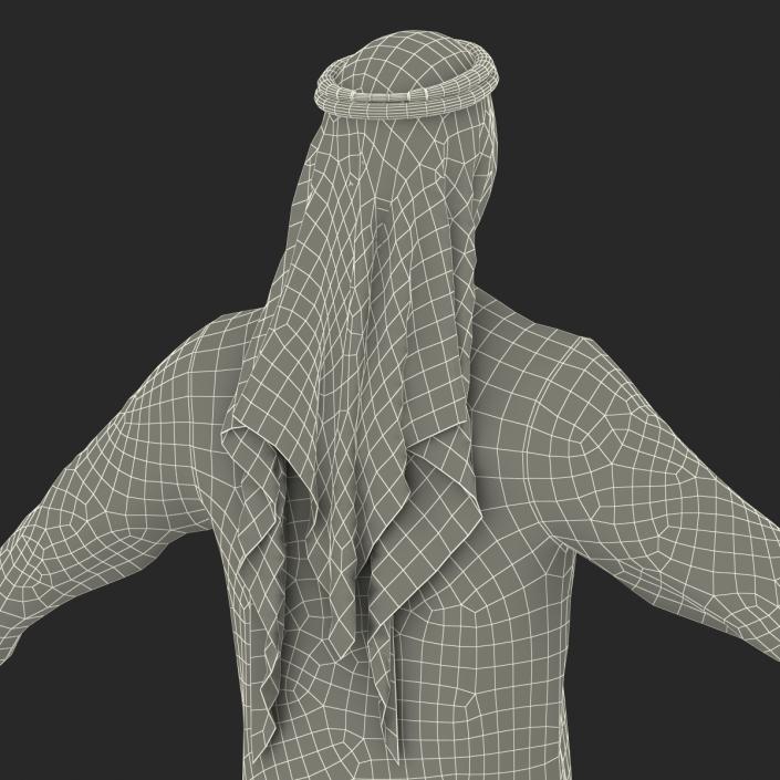 Traditional Arab Men Dress Kandura 3D model