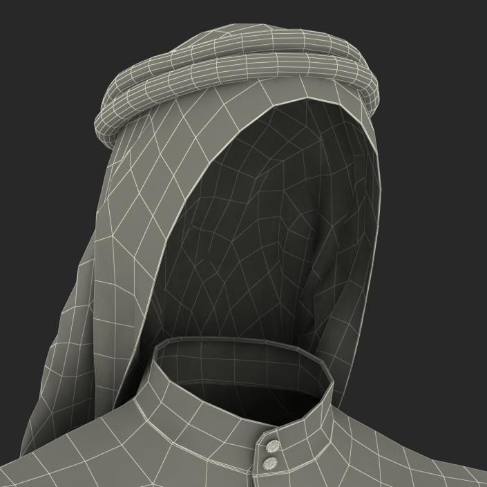 Traditional Arab Men Dress Kandura 3D model