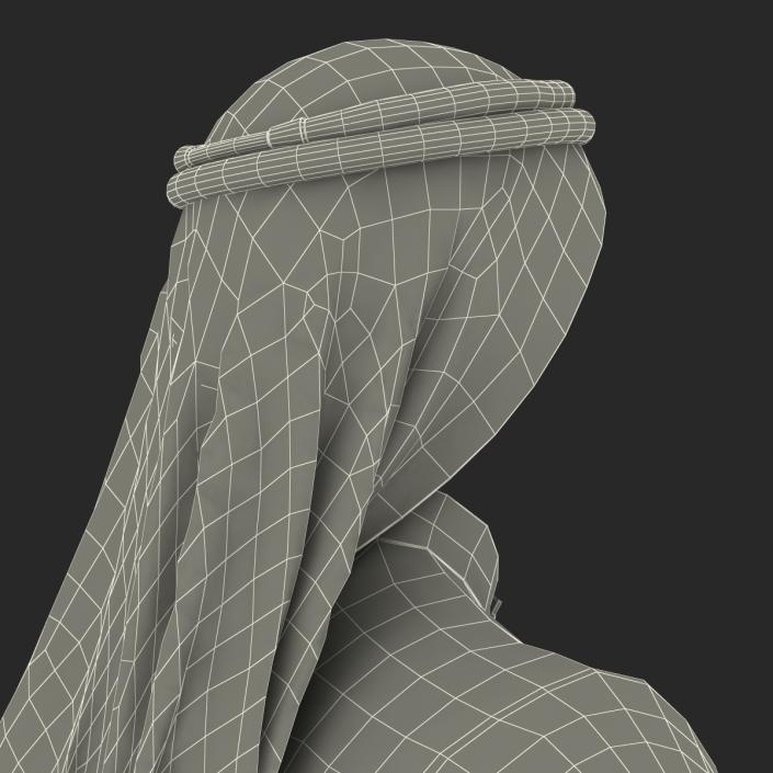 Traditional Arab Men Dress Kandura 3D model