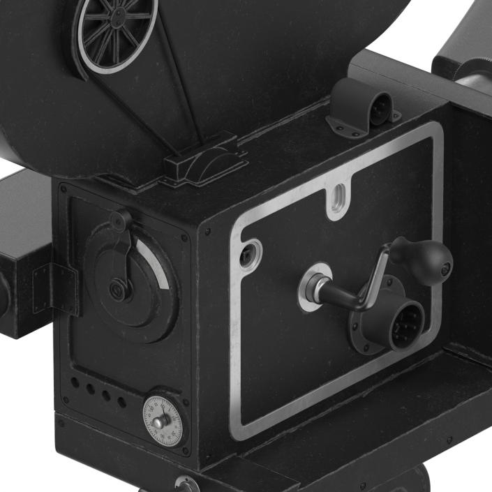 3D Vintage Video Camera and Tripod