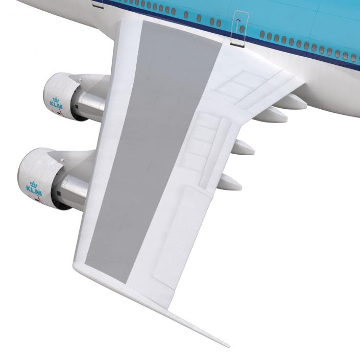 3D model Boeing 747-300 KLM Rigged