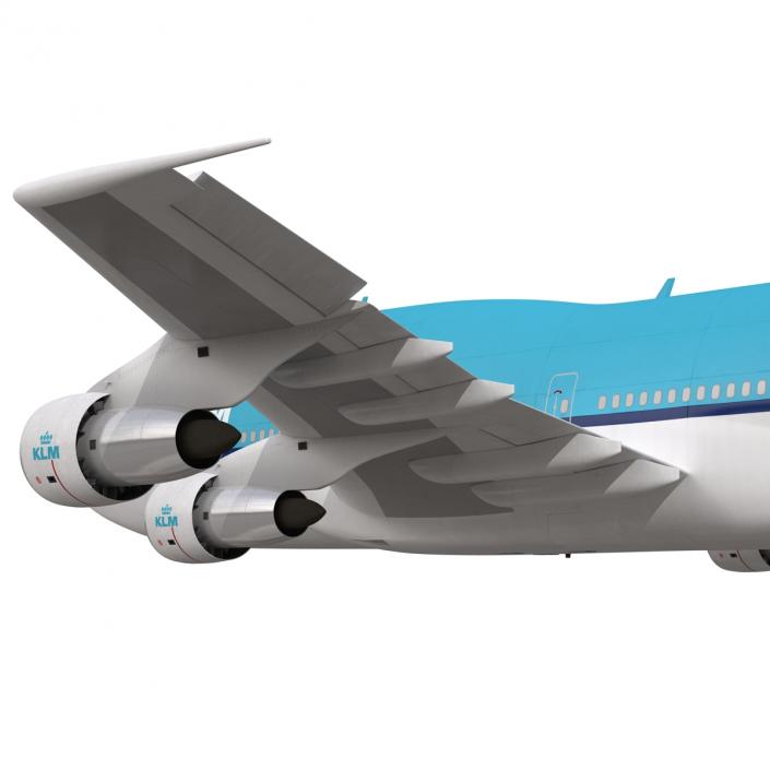 3D model Boeing 747-300 KLM Rigged