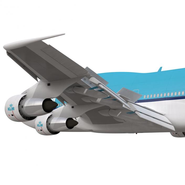 3D model Boeing 747-300 KLM Rigged