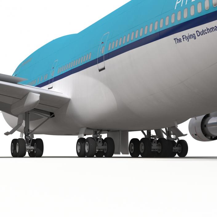 3D model Boeing 747-300 KLM Rigged