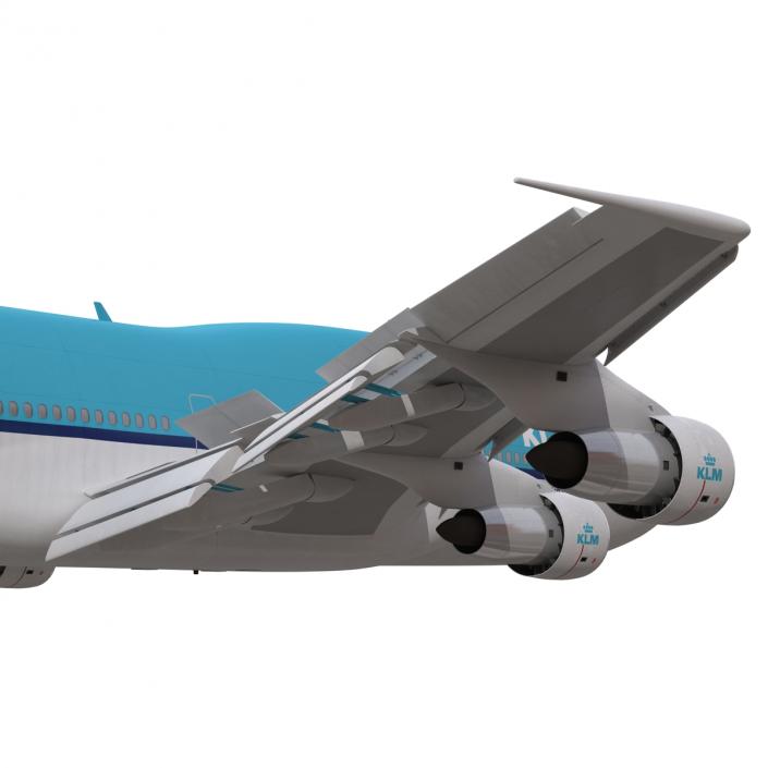 3D model Boeing 747-300 KLM Rigged