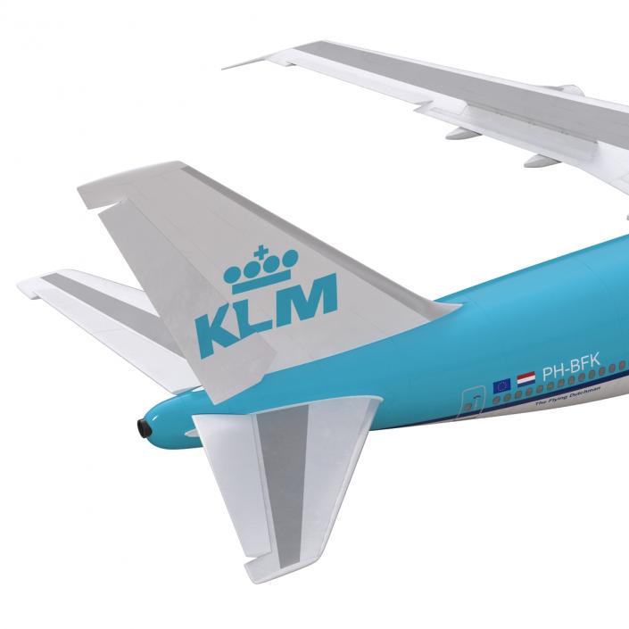 3D model Boeing 747-300 KLM Rigged