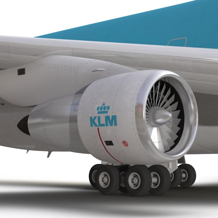 3D model Boeing 747-300 KLM Rigged