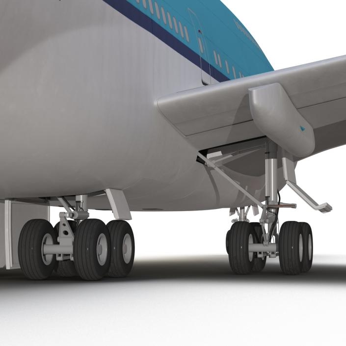 3D model Boeing 747-300 KLM Rigged