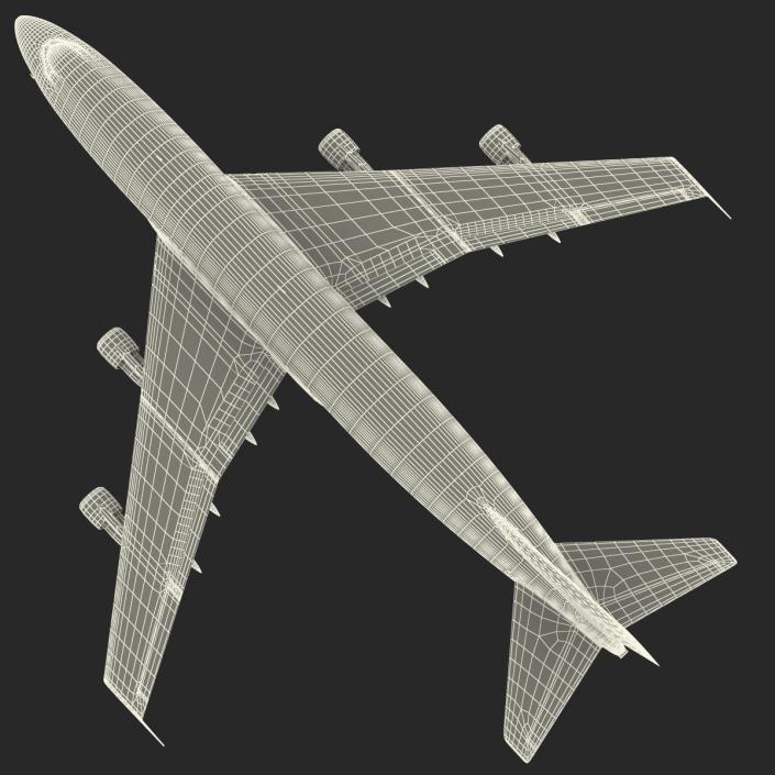 3D model Boeing 747-300 KLM Rigged