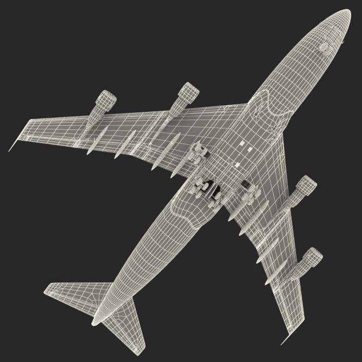 3D model Boeing 747-300 KLM Rigged