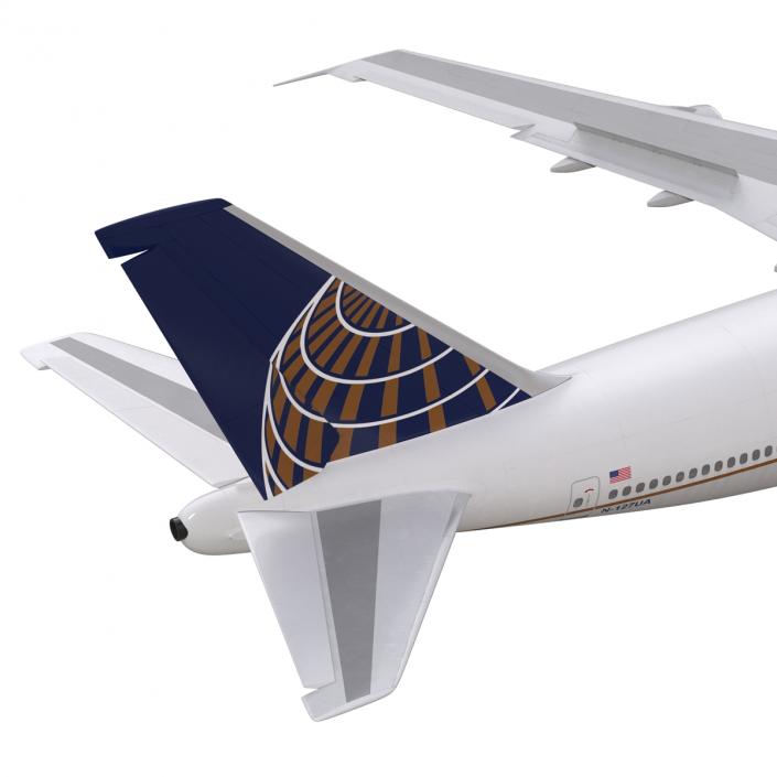 3D Boeing 747-300 United Rigged model