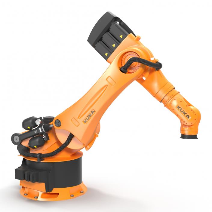 3D Kuka Robot KR-600 FORTEC Rigged